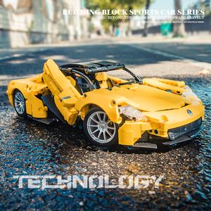 MJI Model MOC Classic Plastic Assembling DIY <strong>Toy</strong> Car Luxury Technical Car Model Building Block Bricks Sets Kids Educational <strong>Toy</strong>