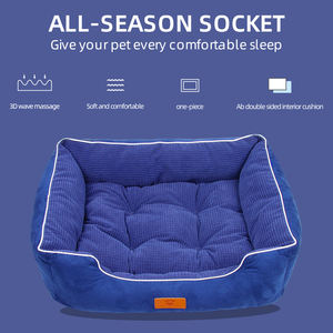 Hundes ofa Hot Sale Luxus Hunde bett Soft Warm Long Plüsch Square Kennel Hunde bett - Product Image 5