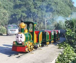 Treno Turistico <span class=keywords><strong>Elettrico</strong></span> a 8 Posti Senza Binari per Parchi a Tema - Product Image 1