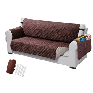 Водонепроницаемый стеганый чехол для дивана, защитный чехол для мебели домашних животных, эластичный чехол для дивана с вышивкой