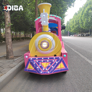 Công Viên Giải Trí Du Lịch Train Trung Tâm Mua Sắm Trường Sử Dụng Sợi Thủy Tinh Động Cơ Điện Trackless Train Cho Trẻ Em - Product Image 3