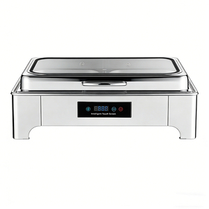 Set di Chafing Dish in Acciaio Inox per Ristoranti e Hotel, <span class=keywords><strong>Scaldavivande</strong></span> <span class=keywords><strong>Elettrico</strong></span> Moderno, Set Buffet di Lusso - Product Image 3