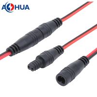 Mini 24AWG OD3mm 2-poliges Flachkabel Elektrische Verkabelung Stecker-Buchse Schnellverbindungs-Verlängerungskabel Stromanschluss DIY Mini-Verdrahtungsstecker