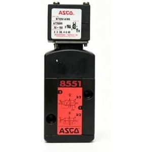 Válvula Solenoide Asco WT8551A001MS de 3 Vías y 2 Posiciones, Accesorio de Control Industrial - Product Image 1