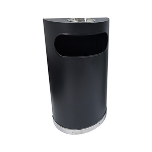 Poubelles murales semi-circulaires pour supermarchés, bureaux de vente immobilière, hôtels, centres commerciaux, entrées d'ascenseurs - Product Image 3