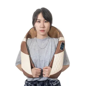 Cervical Massager U Shape Electric Relax Neck Shoulder Infrared Shiatsu Massage Shawl For Home Office Car