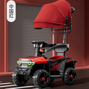 Voiture électrique pour enfant, 4 roues, avec capote, pour enfants de 2 à 4 ans, unisexe, véhicule tout-terrain - Product Image 1