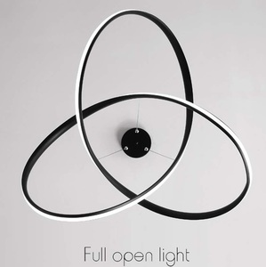 <span class=keywords><strong>Lampadario</strong></span> <span class=keywords><strong>Moderno</strong></span> e Chic a <span class=keywords><strong>LED</strong></span> ad Anelli, Plafoniera a Sospensione, Apparecchio di Illuminazione per <span class=keywords><strong>Soggiorno</strong></span>, Camera da Letto, Sala da Pranzo - Product Image 5