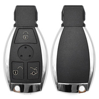 Coque de clé de remplacement pour télécommande intelligente à 3 boutons, modèle BGA, avec support de pile et lame de clé