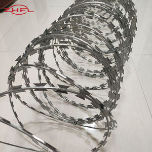 Fil barbelé en acier galvanisé à chaud, bobine de 12 m, anti-escalade, avec clip, outil pour échantillons, vente en gros - Product Image 2