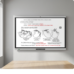 Pantalla interactiva inteligente LED de 86 pulgadas, 4K UHD, Android 13.0, pantalla táctil todo en uno para enseñanza y reuniones - Product Image 1