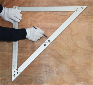 23,4 алюминиевая складная рама, треугольная и квадратная линейка для деревообработки, прочная металлическая складная треугольная линейка - Product Image 5