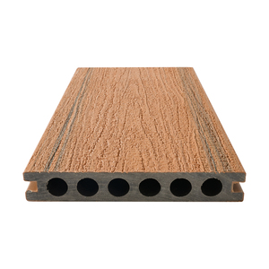 Planches de terrasse WPC co-extrudées en bois carbonisé à six trous, carrées, imperméables, lisses, écologiques, pour jardin, extérieur, cour et parc - Product Image 4