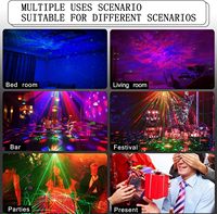 Contrôle vocal 20 modèles laser projecteur de faisceau lumières de nuit étoilées Dj Disco lumières lumières de scène de fête