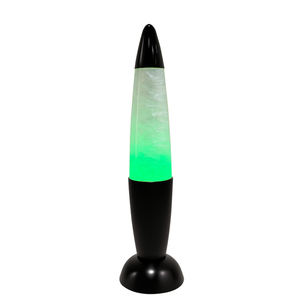 블랙 원추형 탑 용암 램프-USB-C 충전 및 AA 배터리 작동 이중 전원 가정 장식 책상 램프 도매 공장 직접 - Product Image 5