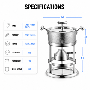 Réchaud à gaz portable en titane pur pour une personne, <span class=keywords><strong>mini</strong></span>, commercial, pour <span class=keywords><strong>camping</strong></span>, randonnée, équipement de plein air, <span class=keywords><strong>camping</strong></span>-car - Product Image 3