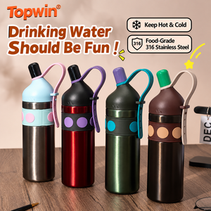 316 Stainless Steel Vacuum Insulated <b>Straw</b> Tumbler Portable Leak Proof Large Capacity <b>Drinking</b> <b>Bottle</b> for Travel Camping Office - Product Image 1