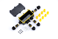Boîte de jonction électrique étanche IP68 boîtier à 4 voies compatible divers types de câbles boîte de connexion d'instruments électroniques