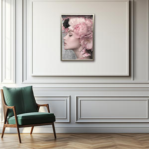 زهري احتضان الزينة إطار مرصع بالزهور فن الرسم المطبوع الأكثر مبيعًا - Product Image 3