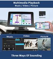 SUNWAYI Carplay sans fil écran 7 pouces tactile Android Auto Carplay Connect récepteur multimédia écran stéréo moniteur de voiture