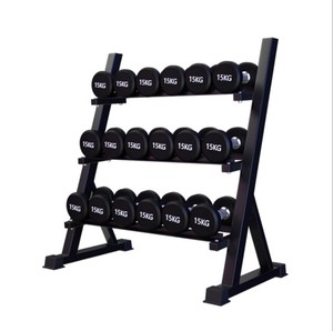 ONESTARSPORTS Black Dumbbell Rack 3 Gym Plates Stand Fitness Equipment <strong>Weight</strong> Lifting <strong>Storage</strong> - Product Image 1