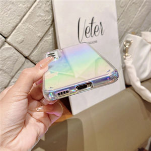 Custodia <span class=keywords><strong>trasparente</strong></span> per cellulare con Glitter sfumato colorato per Samsung S23 A53 A13 A52 A72 <span class=keywords><strong>A51</strong></span> A71 A31 S21 - Product Image 2