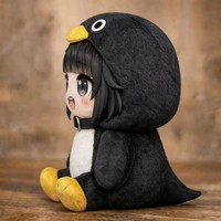 Pré-vente Goo Goo Gah Gah Little Penguin Administrator Peluche courte mignonne, figurine décorative, cadeau d'anniversaire, hauteur réglable 11-30cm