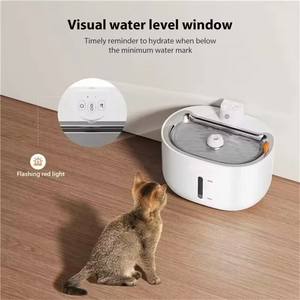 बिल्ली कुत्ते के स्वचालित पानी के फव्वारे 3 एल वायरलेस <span class=keywords><strong>360</strong></span> ° सेंसर - Product Image 5