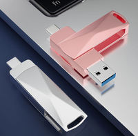 Venta al por mayor USB 3,0 Pendrive 1TB alta velocidad Flash Metal Pen Drive 128GB 256GB 512GB 1TB U disco portátil Mini SSD Memoria Pen USB