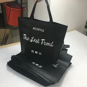 Ultrasonic Non Woven Bag Polypropylene Reusable Non Woven Fabric Tote Bags With Logo Rpet Printing Non-woven Gift Bag