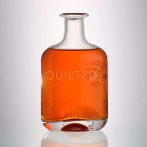 Botellas <span class=keywords><strong>de</strong></span> Vidrio Transparente Redondas y Afiladas <span class=keywords><strong>de</strong></span> 600 ml <span class=keywords><strong>de</strong></span> Capacidad para Whisky, Ginebra, Tequila, Ron, Vodka, con Tapón <span class=keywords><strong>de</strong></span> Corcho, Cristal Blanco - Product Image 4
