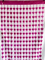 Rideau de porte en plastique imperméable rose avec coeur diamant décorations de ballons de fête d'anniversaire de mariage de la Saint-Valentin de Noël