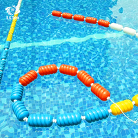 Corde de séparation de voies de natation Water Crown avec disques pour piscine de norme olympique
