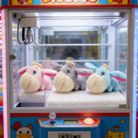 Peluches âne mignonnes de 20 cm avec rembourrage en coton PP, animaux en peluche Kawaii pour les prix des jeux d'arcade et le soulagement du stress