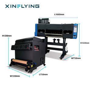 A1บริการถึงประตูทางเข้า impresora DTF 60ซม. i3200 2หัวอัตโนมัติ DTF เครื่องพิมพ์อัตโนมัติพร้อมเครื่องปั่นผง - Product Image 2