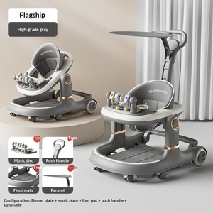 Bebek Yürüteci <span class=keywords><strong>2026</strong></span> Yeni Model Çok Fonksiyonlu 3'ü 1 Arada 6-18 Ay Anti-O-Bacak Anti Devrilme Plastik İtmeli Yürüteç 10KG Taşıma Kapasitesi - Product Image 6