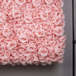 Muro de Flores Artificiales de Seda de Alta Calidad para Bodas, Flores de Rosa Rosadas, Decoración de Paredes, Fondo de Escenario - Product Image 4