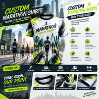 Kaos 100% Poliester Cepat Kering Regular Fit Cetak Kustom untuk Pemesanan Grosir