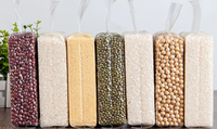 Sac de Riz Sous Vide en Nylon PE de Qualité Alimentaire, Imprimé sur Mesure, 1kg 5kg, Sac d'Emballage pour Stockage du Riz avec Valve