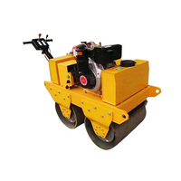 Compacteur d'asphalte à tambour simple ou double, capacité de 300 kg à 10 tonnes, rouleau vibratoire piétonnier, pompe, moteur, composants principaux inclus