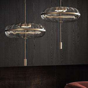 Lustre de Restaurant de conception Simple de lumière pendante en verre moderne nordique pour la décoration de magasin de vêtements de barre disponible <span class=keywords><strong>taille</strong></span> moyenne - Product Image 2