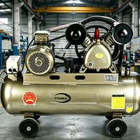 Compresseur d'air industriel à piston à entraînement par courroie 380V, 120L, 8 bars, 4KW, lubrifié, refroidi par air, compresseurs d'air à pression