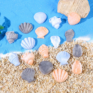 Kit de moldes de resina para conchas marinas, para paisajes en miniatura, decoración del hogar, suministros artísticos para manualidades, forma irregular, plástico y resina - Product Image 1