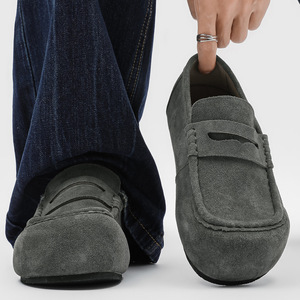 Nouvelle Collection Printemps 2026 – Mocassins Homme Style Britannique à Enfiler avec Boucle – Chaussures Décontractées Rétro en Cuir Tendance et Confortables - Product Image 6