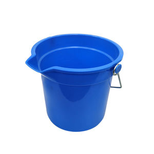 Cubo de Agua Redondo de Plástico para Limpieza con Asa de Alambre Metálico, 13 Litros, Ecológico, PP y Acero Inoxidable - Product Image 4