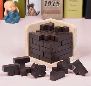 Giocattolo <span class=keywords><strong>di</strong></span> legno fatto da te-T a forma <span class=keywords><strong>di</strong></span> Puzzle Puzzle <span class=keywords><strong>di</strong></span> <span class=keywords><strong>logica</strong></span> cubo educativo <span class=keywords><strong>rompicapo</strong></span> <span class=keywords><strong>rompicapo</strong></span> per bambini e adulti - Product Image 3