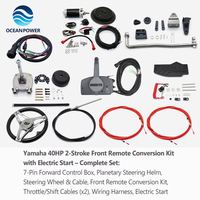 Kit de Conversión de Motores Fuera de Borda Yamaha a Consola Remota con Cables de Dirección, Caja de Control y Componentes de Arranque Eléctrico