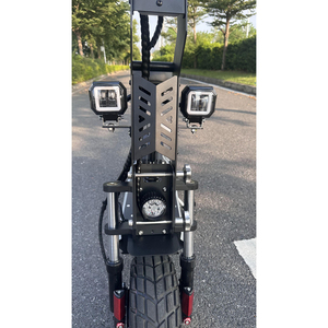 Trottinette électrique pliable avec grand pneu de 13 pouces, double moteur, logo sur la barre et la plateforme, et logo - Product Image 3