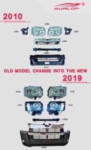 HIACE 2019 HIACE 2020 Mới Tuyệt Vời Midified Face Full Set Bumper + Lưới Tản Nhiệt + Đèn Sương Mù #007901 Mô Hình Cũ Thay Đổi Thành Mô Hình Mới - Product Image 5