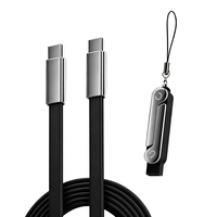 Câble USB-C pliable 480 Mbps du fabricant, type C vers type C, pour charge rapide d'ordinateur portable, idéal pour les voyages
